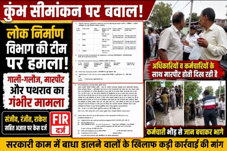 अपडेट : लोक निर्माण विभाग की तरफ से तीन नामजद समेत अज्ञात पर मुकदमा दर्ज