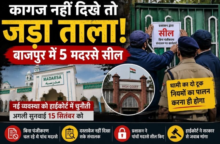 पांच मदरसे सील, हाईकोर्ट में चुनौती…नई व्यवस्था पर उत्तराखंड में बढ़ा घमासान