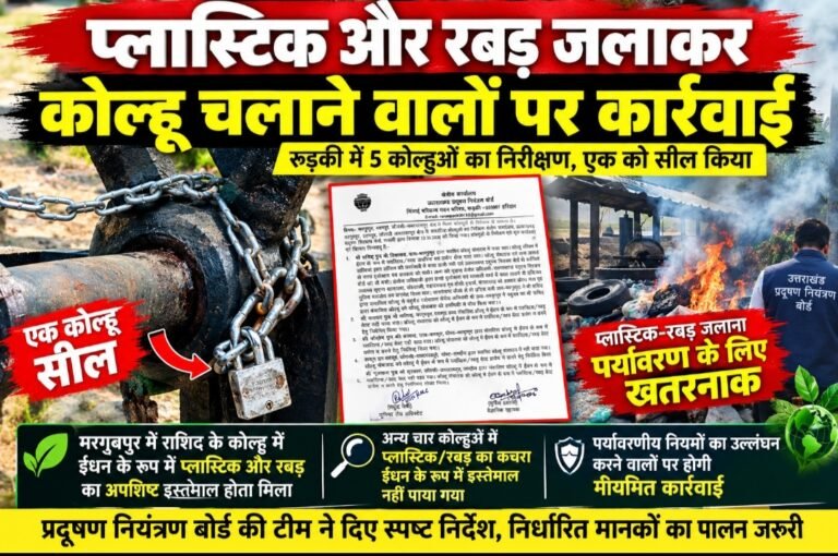 प्लास्टिक-रबड़ जलाकर कोल्हू चलाने वालों पर शिकंजा, एक कोल्हू सील